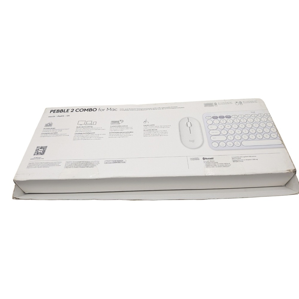 Logitech Wireless Keyboard and Mouse Combo in White for Mac - Picture 4 of 5